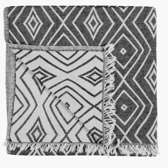 Wrap Scarf Multi Use Throw Blanket Free Hand Aztec Design Loom Weave 2 Side NEW! - Picture 3 of 7